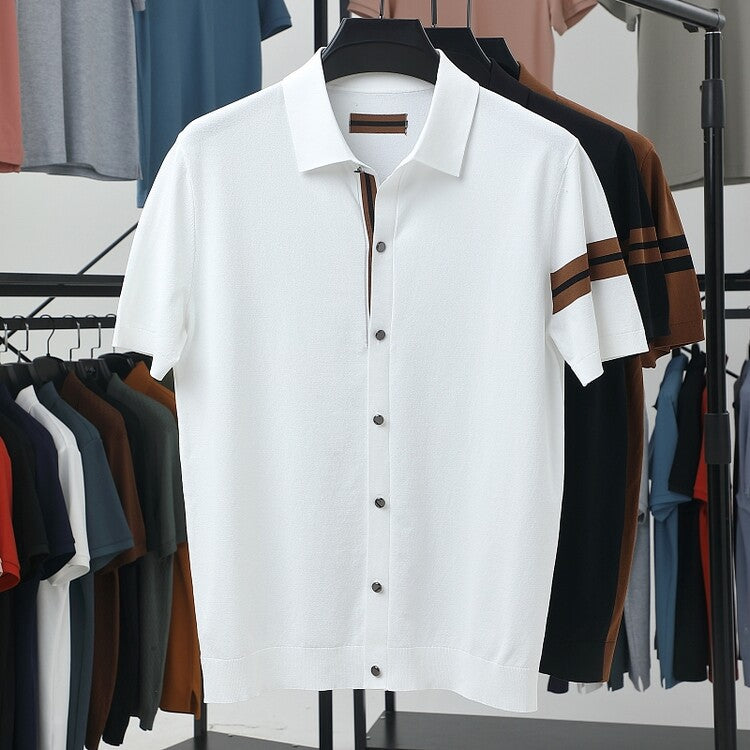 Herren Polohemd Kurzarm Elegant Modern Sportlich - BerlinGlamour