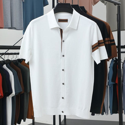 Herren Polohemd Kurzarm Elegant Modern Sportlich - BerlinGlamour