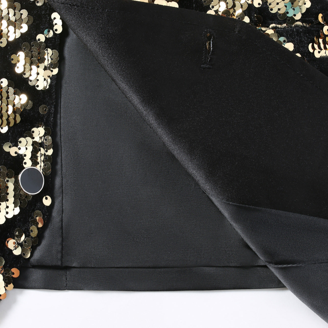 Herren Weste Pailletten Elegant Glitzernd