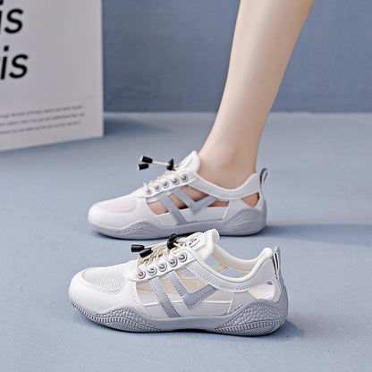 Damen Sneaker Atmungsaktiv Freizeitschuhe mit Schnürsystem