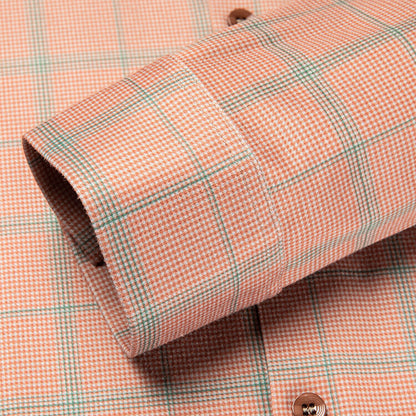 Herren Langarmhemd Karo Modern Slimfit