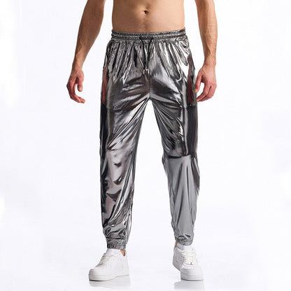 Herren Jogginghose Sportlich Elastisch Mit Reißverschluss Taschen