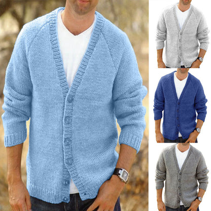 Herren Strickcardigan Gemütlich Modern mit V-Ausschnitt - BerlinGlamour