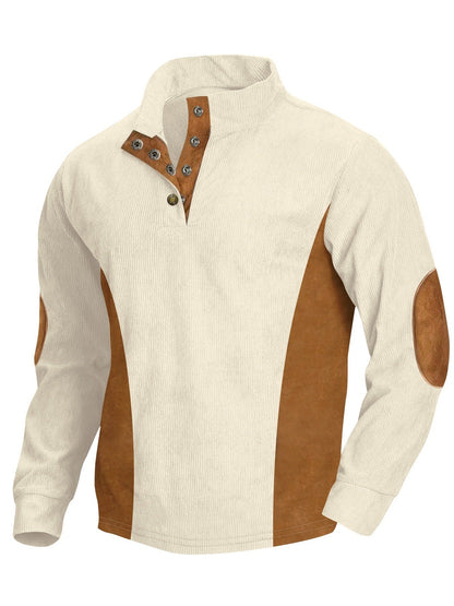Herren Langarm-Shirt Modern Ripp-Design Elegantes Design