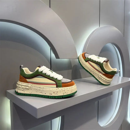 Damen Sneaker Sportlich Mehrfarbig Flexibel