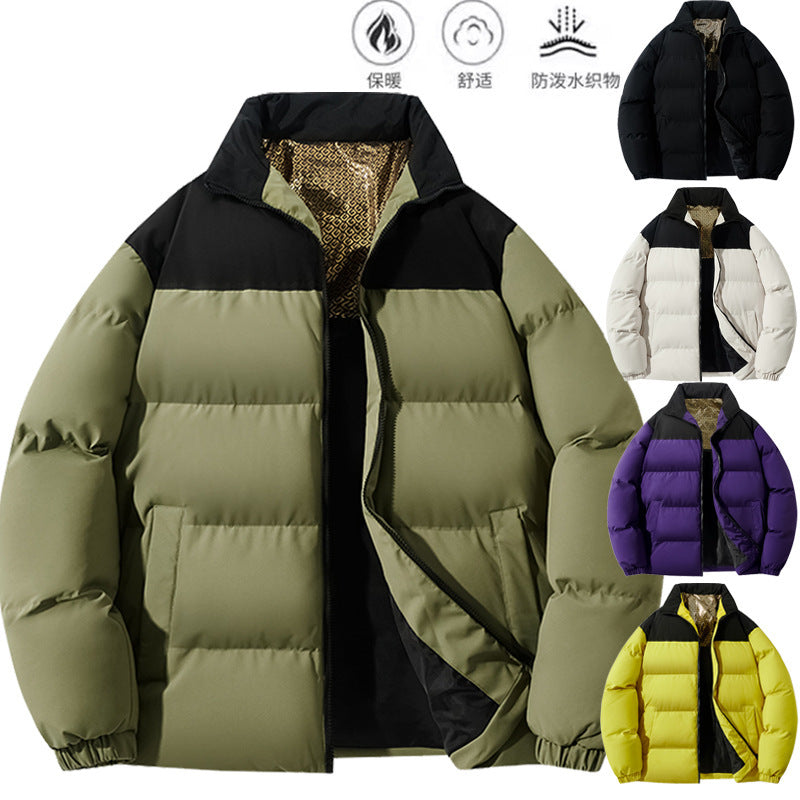 Herren Steppjacke Isoliert Warm mit hohem Kragen - BerlinGlamour