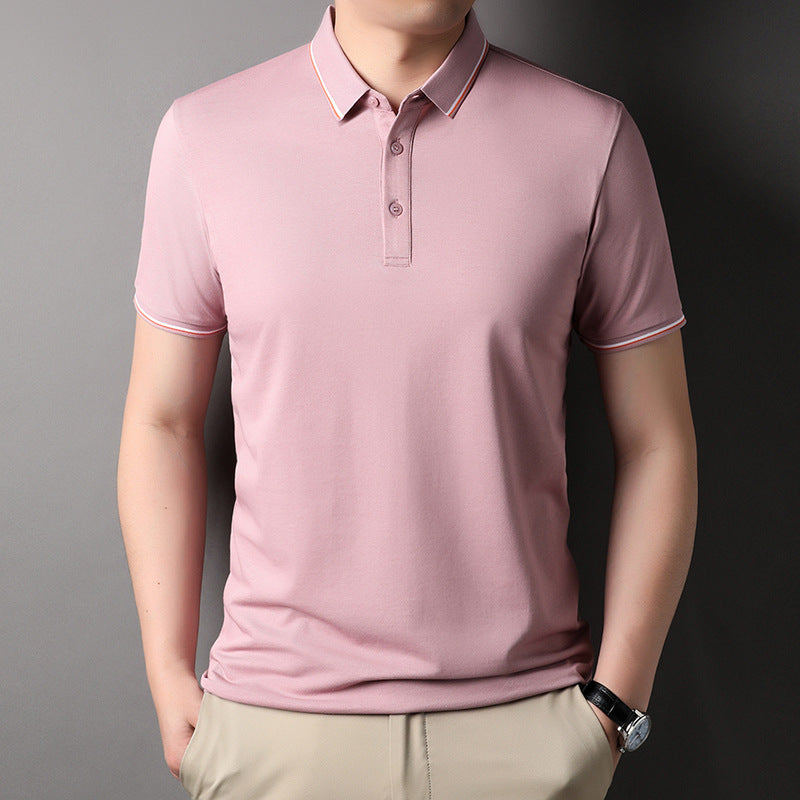 Herren Poloshirt Atmungsaktiv Modern Kontrastakzente