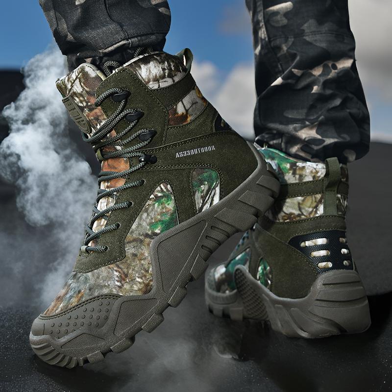 Herren Wanderschuhe Camouflage Rutschfest Wasserdicht - BerlinGlamour