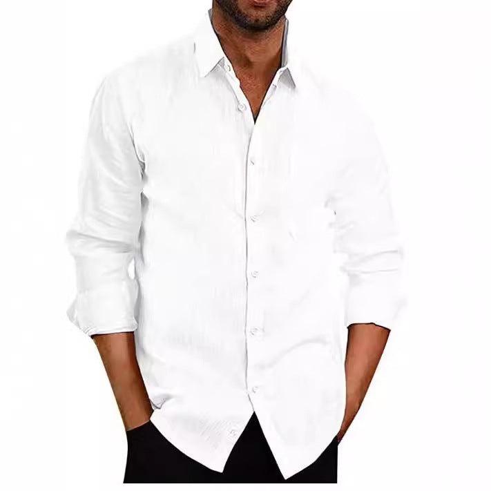 Herren Hemd Langarm Casual Modern