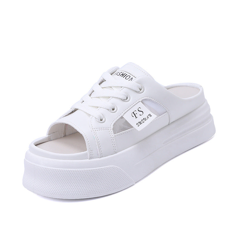 Damen Sneaker Hoher Plateau Sneaker Schwarz Mode