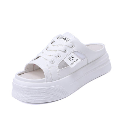 Damen Sneaker Hoher Plateau Sneaker Schwarz Mode