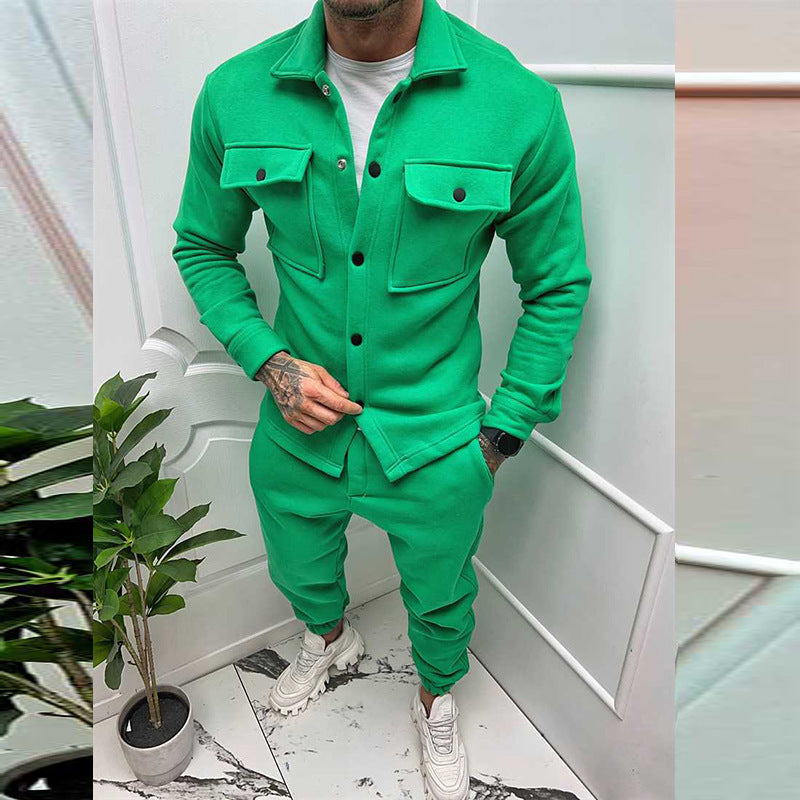 Herren Anzug Freizeit Modern mit Taschen