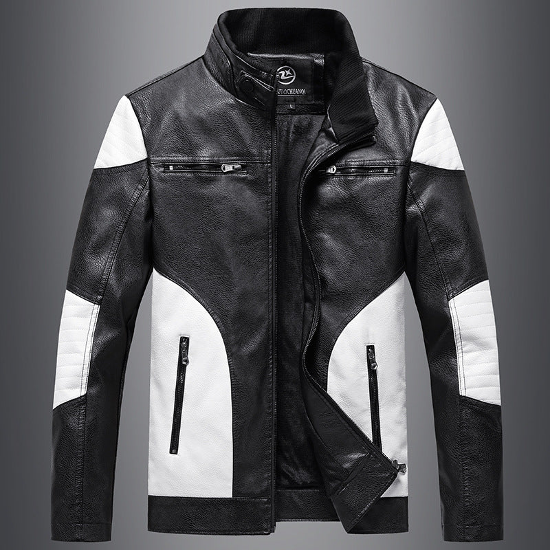 Lederjacke Herren Leder Schwarz Elegant
