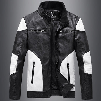 Lederjacke Herren Leder Schwarz Elegant