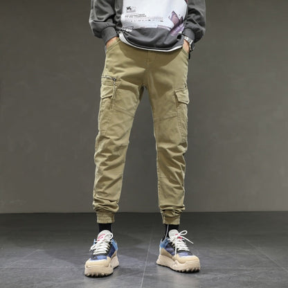 Herren Cargohose Modern Elastisch Bequem Mit Taschen