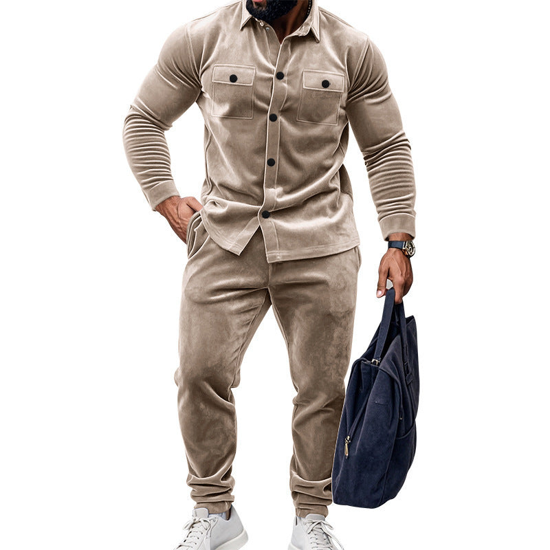 Herren Jogginganzug Sportlich Premium mit Taschen Lässig