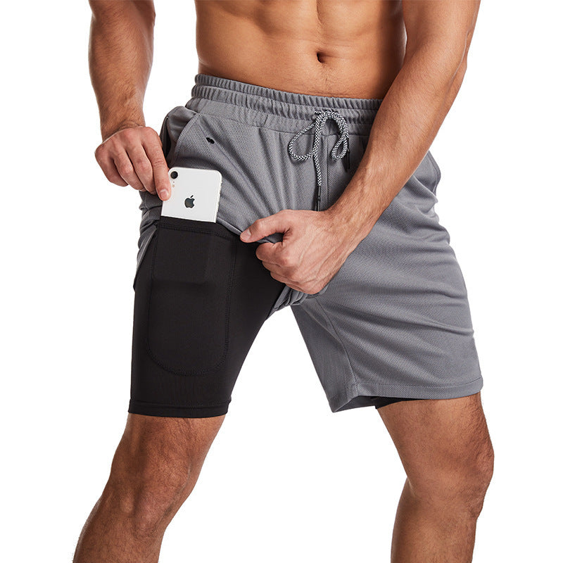 Herren Sport Shorts Atmungsaktiv Mit Taschen