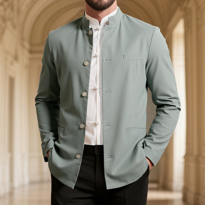 Herren Designerjacke Elegant Leder Modern