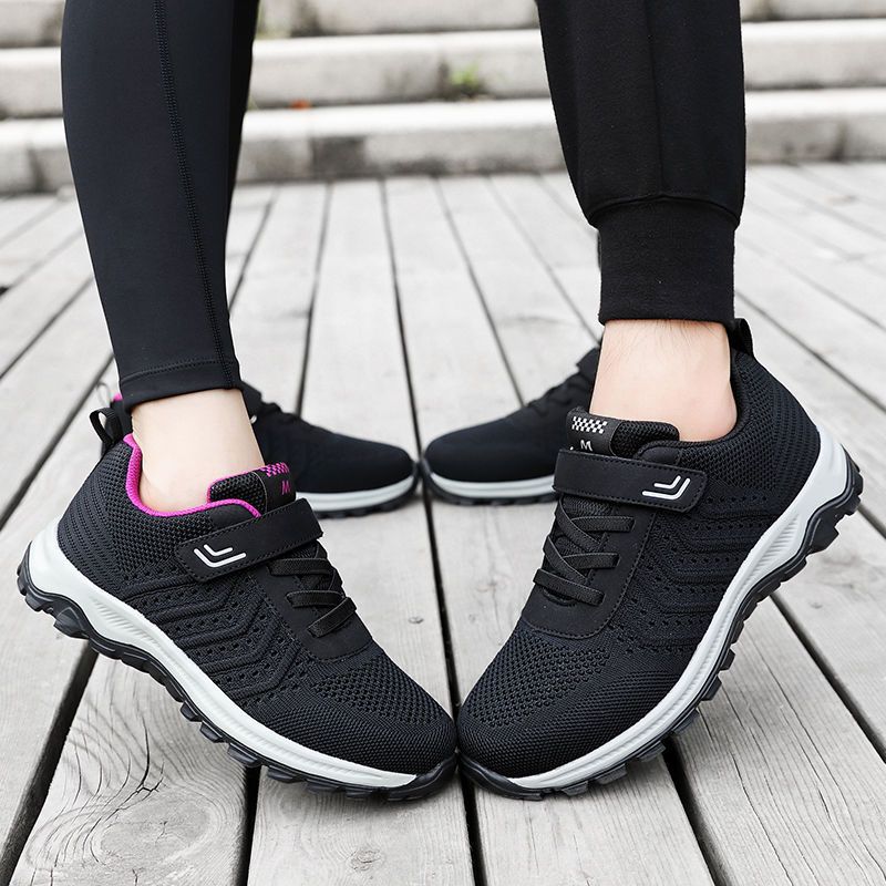Damen Sport-Schuhe atmungsaktiv rutschfest mit Klettverschluss