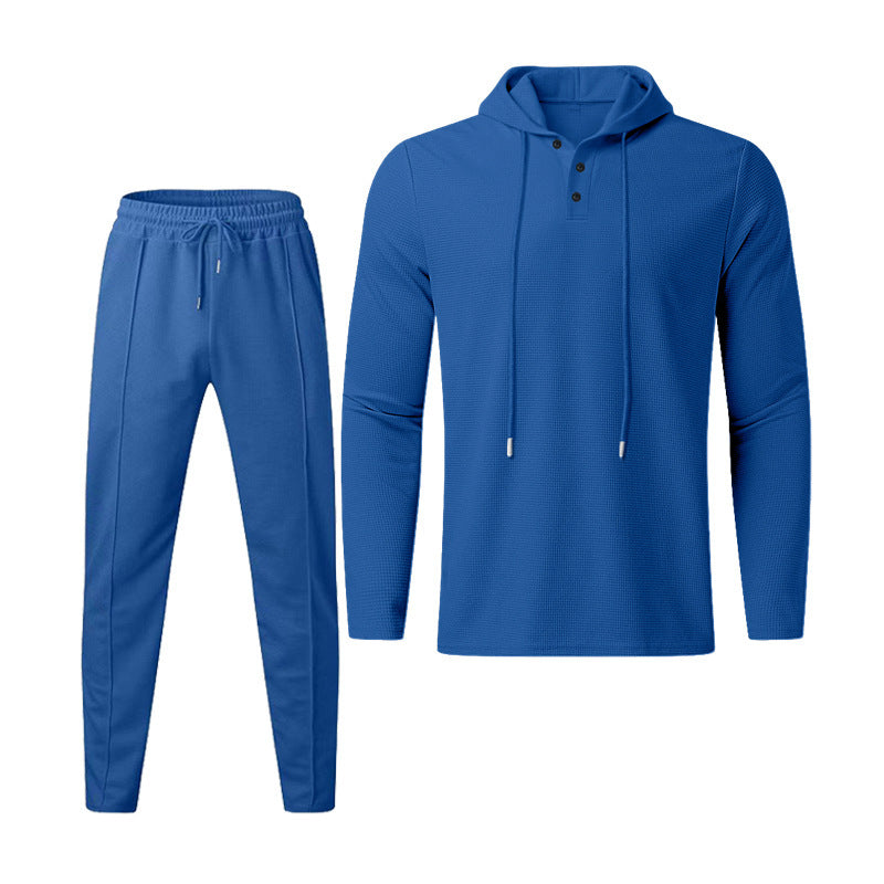 Herren Sportset Hoodie Jogginghose Struktur Design
