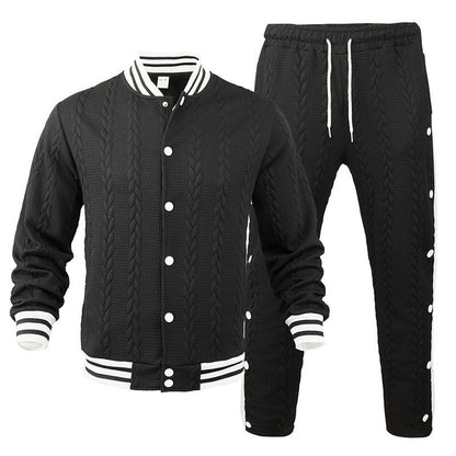 Herren Bomberjacke Sportlich Mit Kontraststreifen Modern