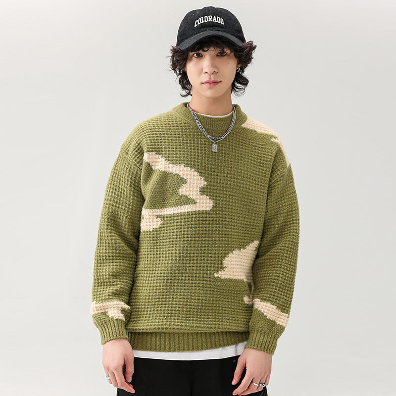 Herren Strickpullover Modern Lässig mit Muster