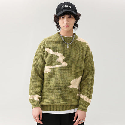 Herren Strickpullover Modern Lässig mit Muster