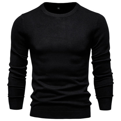 Herren Pullover Rundhals aus Baumwolle Hochwertig Bequem