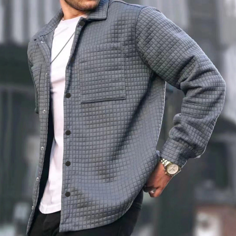 Herren Strickjacke Strukturiert Praktisch Mit Taschen