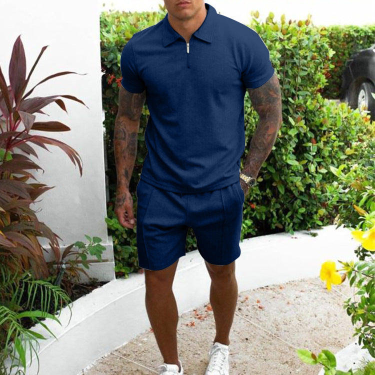 Herren Poloshirt und Shorts Set Sommer Modell