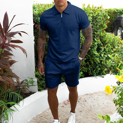 Herren Poloshirt und Shorts Set Sommer Modell