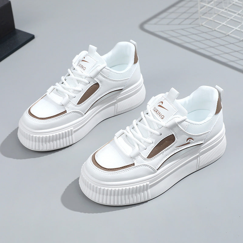 Damen Plateausneaker Modisch atmungsaktiv mit Weichem Innenleben