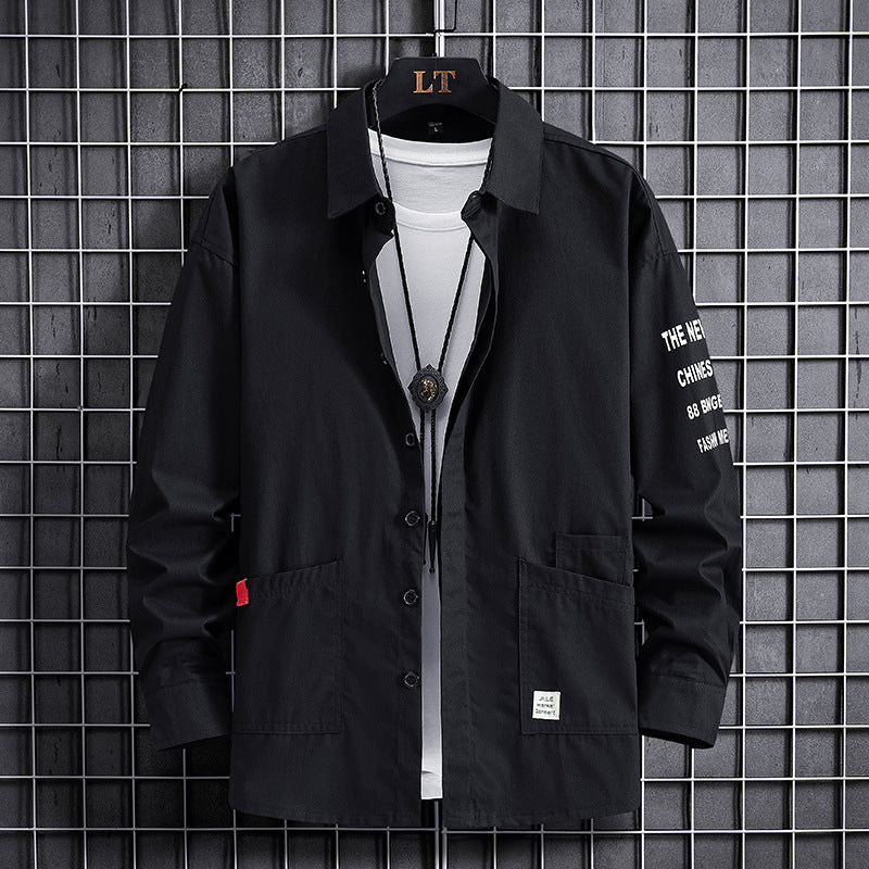 Herren Overshirtjacke Lässig Mit Taschen Modern - BerlinGlamour