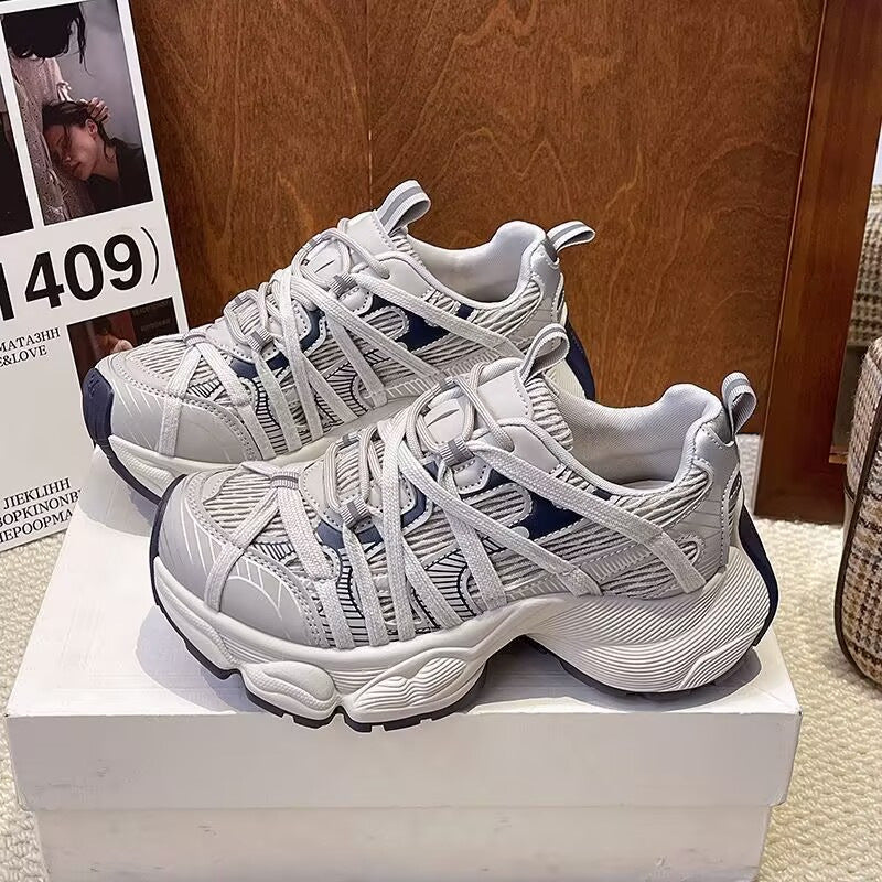 Damen Sneaker Sportlich Leicht Flexibel Laufschuhe