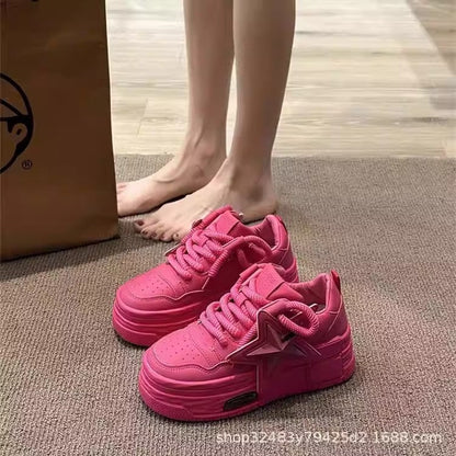 Damen Sneaker Sternen Applikation Komfort Schuhe Trendy