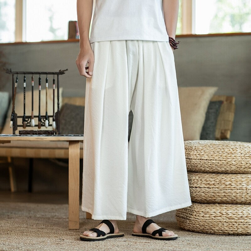 Herrenhose Bequem Weit Geschnitten mit Elastischem Bund