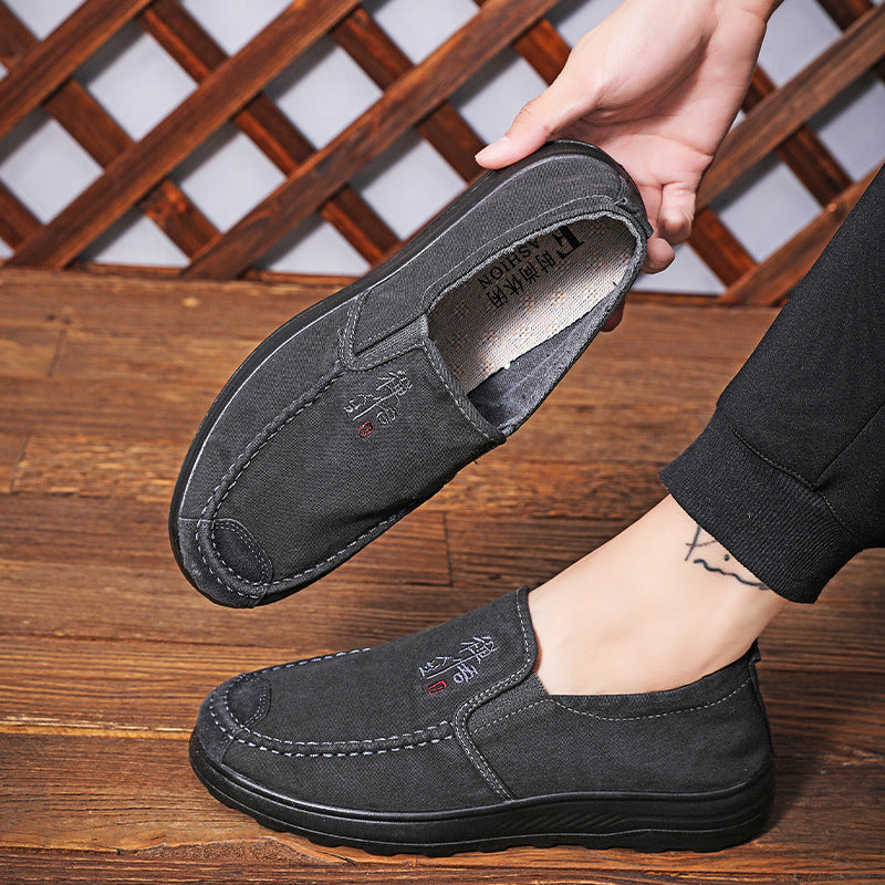 Herren Slipper Wildleder Bequem Komfortschuhe