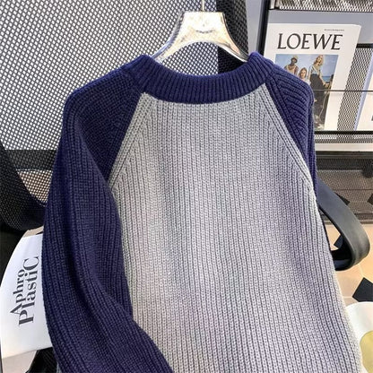 Herren Pullover Modern Strukturiert Trendig