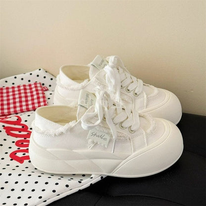 Damen Sneaker Sportlich Große Sohle Trendy