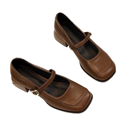 Damen Pumps Hochhackig mit Riemen Komfortabel Schwarz