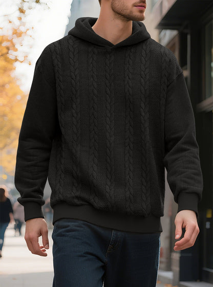 Herren Hoodie Strickmuster Modern Trendig