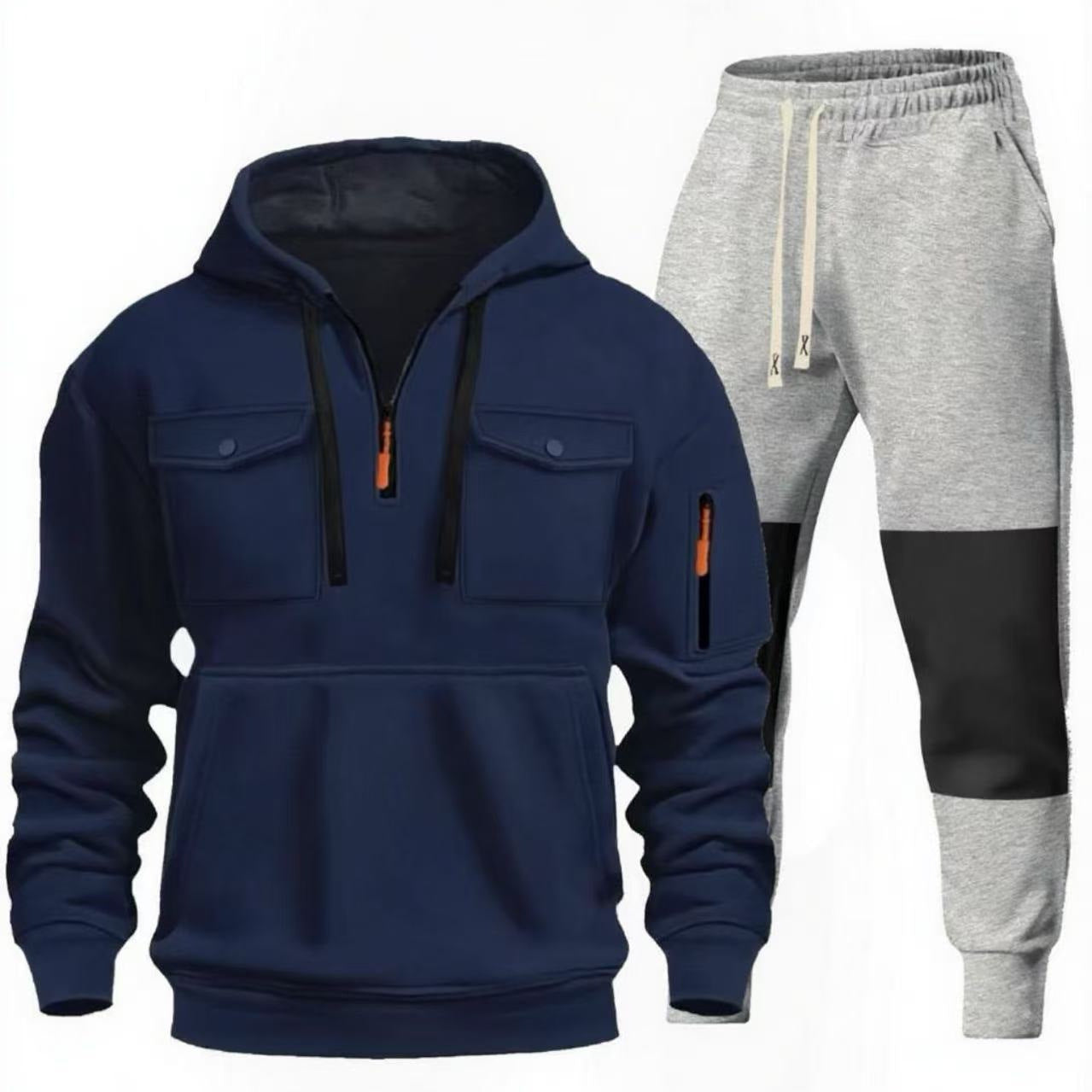 Herren Sportset Sweatshirt und Jogginghose Funktionell Komfortabel