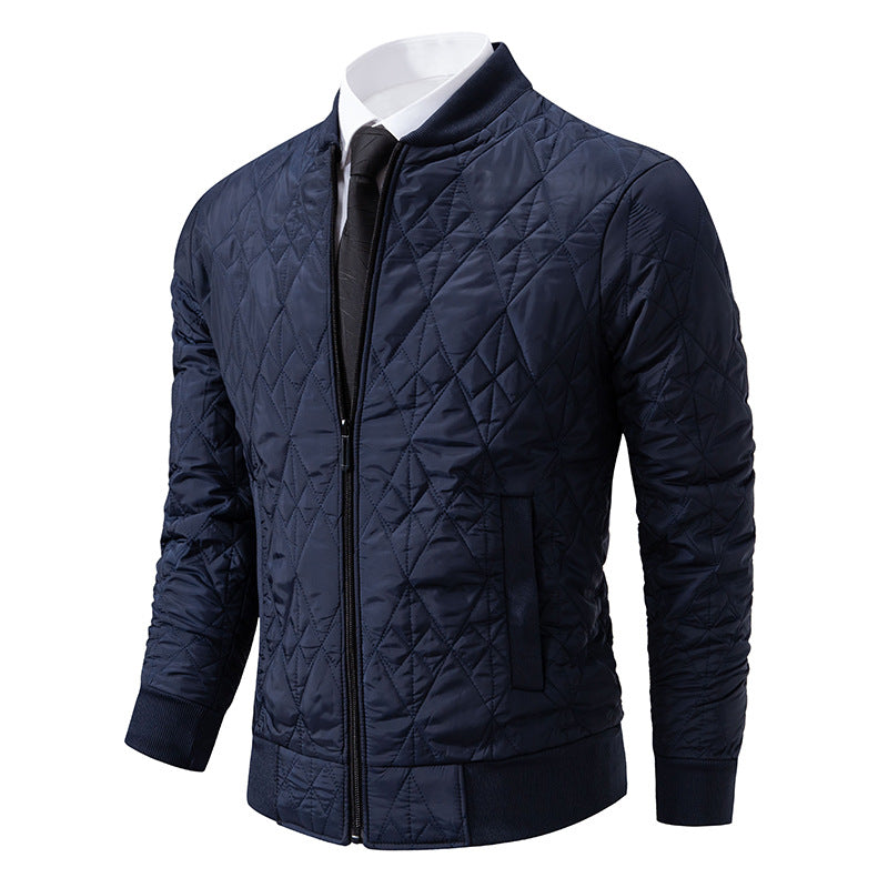 Herren Steppjacke Modern mit Hochkragen und modischem Design