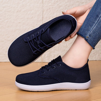 Damen Sneaker Atmungsaktiv Elastisch Leder Schuhe