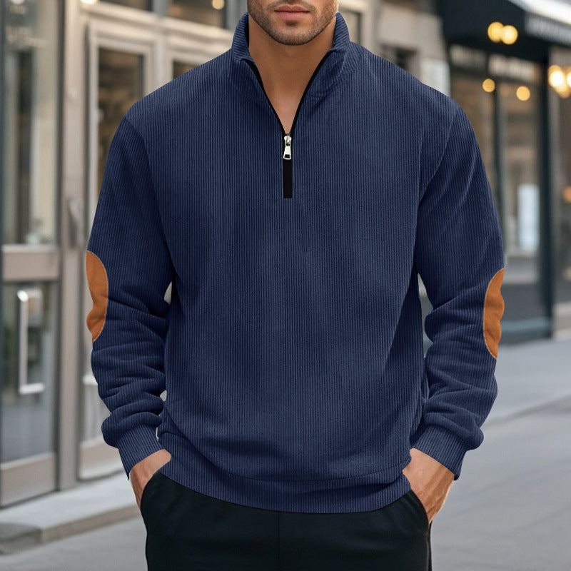 Herren Sweatjacke Reißverschluss Kapuze Sportlich