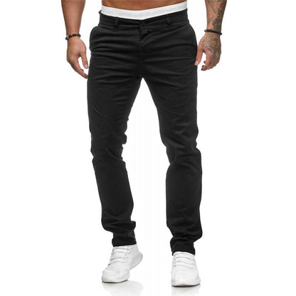 Herren Slim Fit Chino Hose Elastisch
