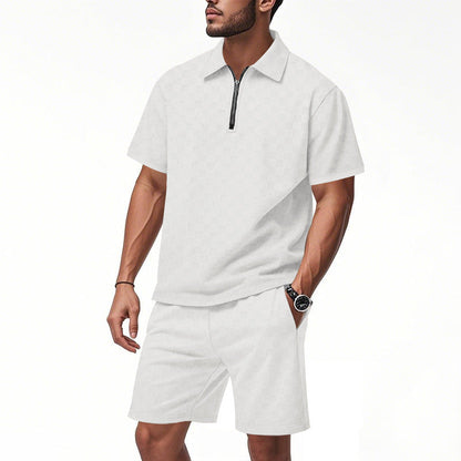 Herren Sportset KurzarmFunctional mit Strukturdesign Modern