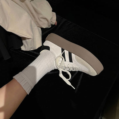 Damen Plateausneaker Sportlich Modisch Mit Gepolsterter Sohle