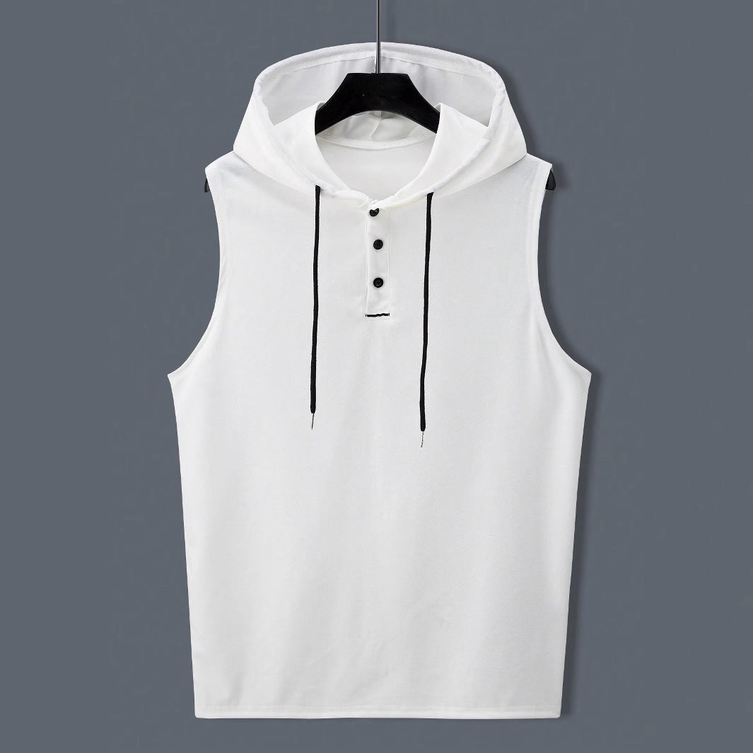 Herren Hoodie Ärmellos Strukturiert Modern Berlin Style