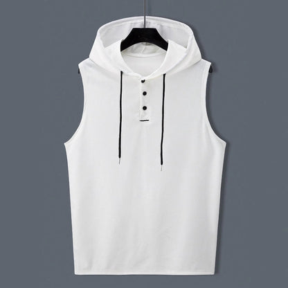 Herren Hoodie Ärmellos Strukturiert Modern Berlin Style